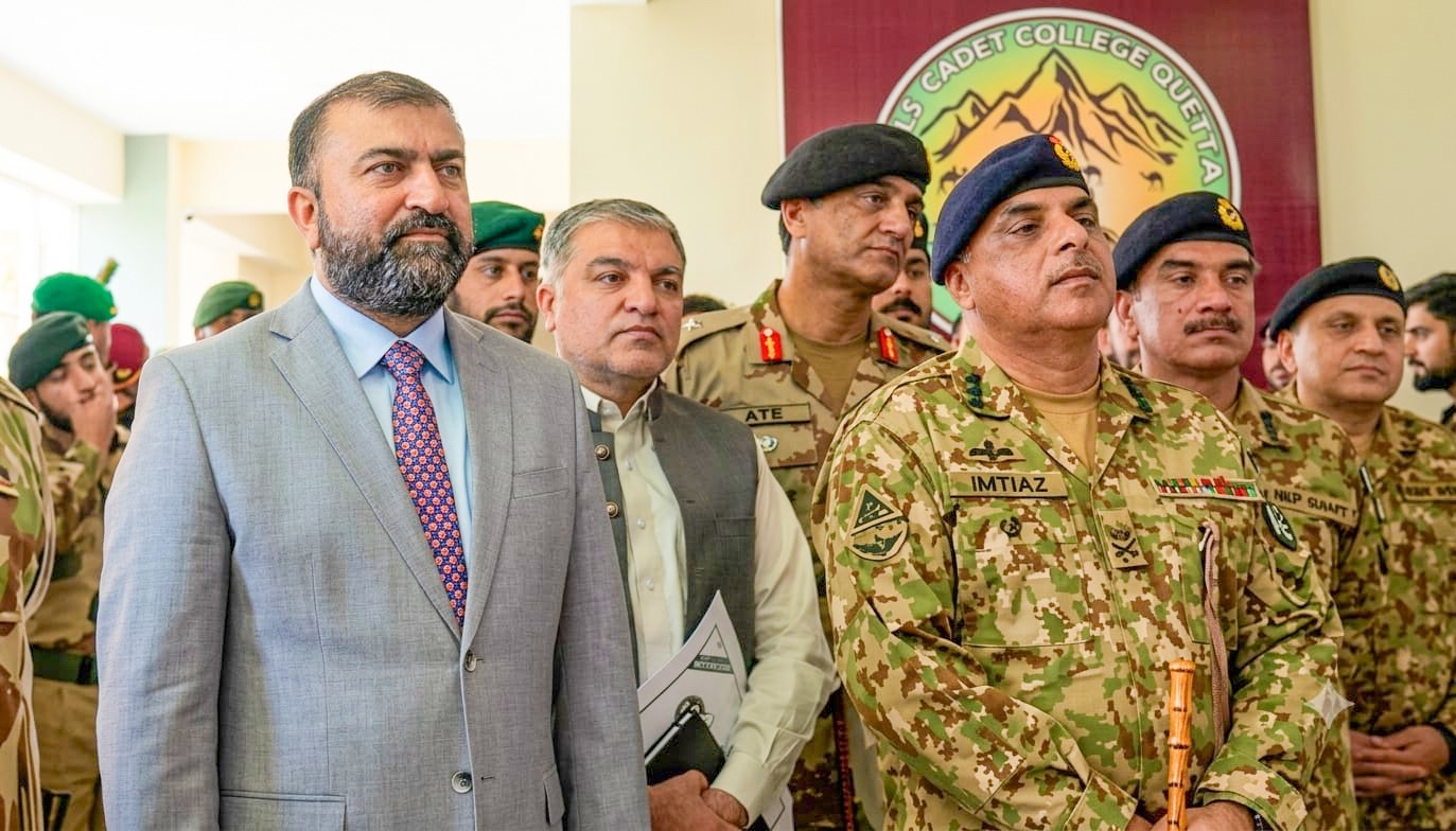 وزیراعلیٰ بلوچستان میر سرفراز بگٹی کا گرلز کیڈٹ کالج کوئٹہ کا دورہ، 12 ملین روپے گرانٹ کا اعلان