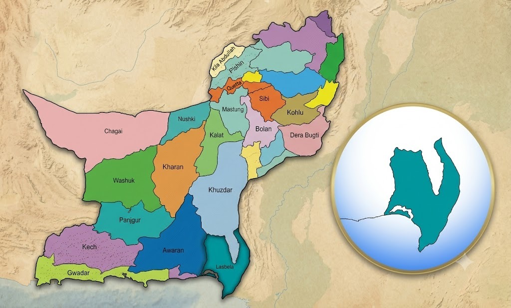 بلوچستان میں نئی انتظامی تقسیم، کوئٹہ مشرقی اور مغربی اضلاع میں تقسیم
